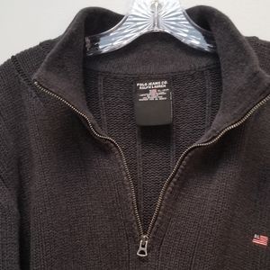 POLO JEANS CO. RALPH LAUREN | GRAY ZIP SWEATER, XL